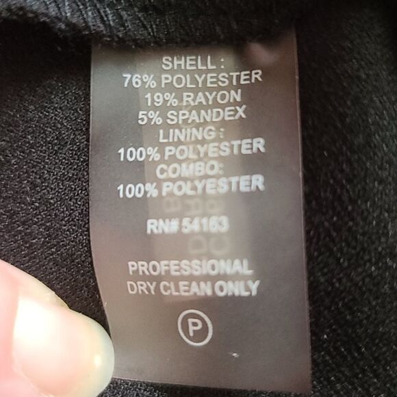 Calvin Klein Black Fit & Flare Dress Size 2 - Picture 5 of 5